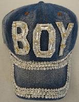 Denim Hat with Bling [BOY] Silver